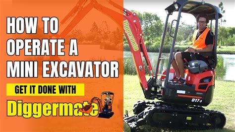 learn to operate a mini digger|how to drive mini excavator.